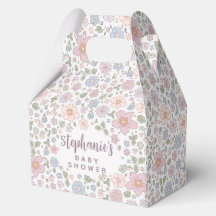 ディティフローラテーマベビーシャワーパーティーボックス