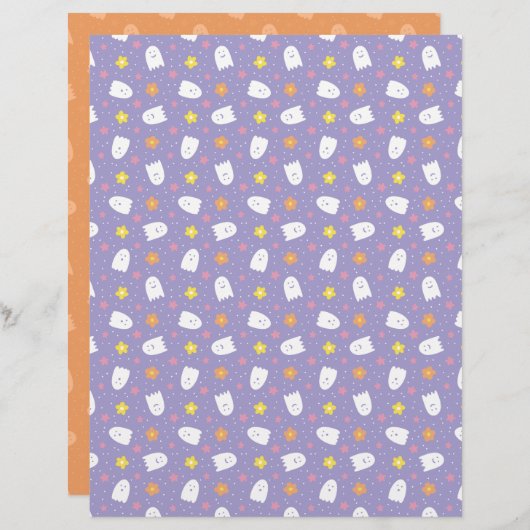 ディティ幽霊スクラップブック紙 (正面/裏面)