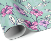 ディティ芸術的フロで抽象芸術の枝を咲かせる ラッピングペーパー (ロールコーナー)