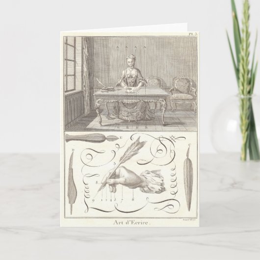 ディデロー百科事典の書アート・デクリール カード (正面)