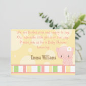 ディドルズファームピグベビーシャワー招待状 招待状 (スタンド正面)