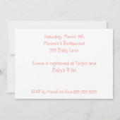 ディドルズファームピグベビーシャワー招待状 招待状 (裏面)