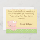 ディドルズファームピグベビーシャワー招待状 招待状 (正面/裏面)