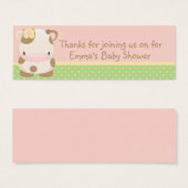 ディドルズファームモーカウベビーシャワーメッセージカード (正面&裏面)