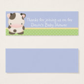 ディドルズファームモー – カウベビーシャワーメッセージカードB (正面&裏面)