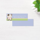 ディドルズファームモー – カウベビーシャワーメッセージカードB (デスク)