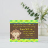 ディドルズモンキーボーイベビーシャワー招待状 招待状 (スタンド正面)