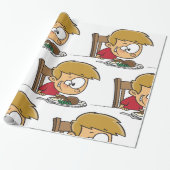 ディナおもしろいーに興奮した漫画の少年 ラッピングペーパー (アンロールド)