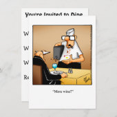 ディナおもしろいーパーティの招待状「斑点」 招待状 (正面/裏面)