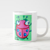 ディナのてんとう虫(二重像)のジャンボサイズ ジャンボコーヒーマグカップ (右)