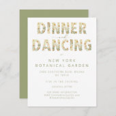 ディナはっきりしたー&踊り披露宴結婚フローラ エンクロージャーカード (正面/裏面)