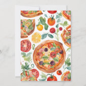 ディナイタリアンーピザパーティー誕生祝い 招待状 (裏面)