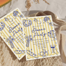 ディナイタリアンーラドルチェヴィータ誕生日招待状