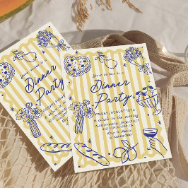 ディナイタリアンーラドルチェヴィータ誕生日招待状 招待状