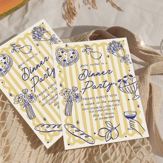 ディナイタリアンーラドルチェヴィータ誕生日招待状 招待状