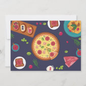 ディナイタリアンー誕生日パーティーピザランチ写真 招待状 (裏面)