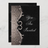 ディナエレガント企業のーパーティの招待状 招待状 (正面/裏面)