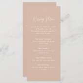 ディナキスをするー活結婚動/トーストのメニュー メニュー (正面/裏面)