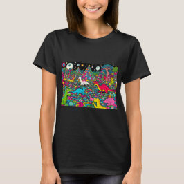 ディナトリップ(幻覚体験)のようなス Tシャツ