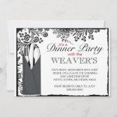 ディナファンシーーパーティの招待状 招待状 (正面)