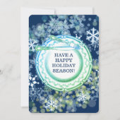 ディナファンシーープレートシェフケータリングクリスマス休暇 シーズンカード (正面)