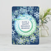 ディナファンシーープレートシェフケータリングクリスマス休暇 シーズンカード (スタンド正面)