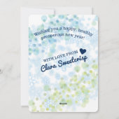 ディナファンシーープレートシェフケータリングクリスマス休暇 シーズンカード (裏面)