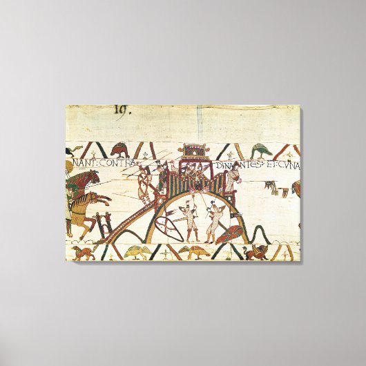 ディナンの町への攻撃 キャンバスプリント (正面)