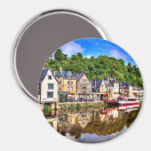 ディナン、コートジボワール、ブルターニュ。フランス. マグネット (正面/裏面)