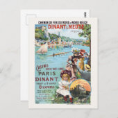 ディナン ムーズ ベルギー ヴィンテージポスター 1890年代 ポストカード (正面/裏面)