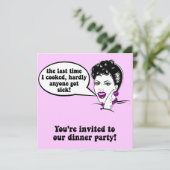 ディナーおもしろいパーティー 招待状 (スタンド正面)
