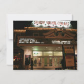 ディナーと映画の応答カード 出欠カード (正面)