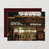 ディナーと映画の応答カード 出欠カード (正面/裏面)