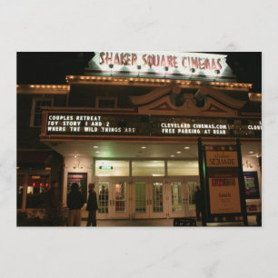 ディナーと映画招待状 招待状