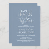 ディナーと結婚パーティーの後で幸せに 招待状 (正面/裏面)