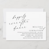 ディナーと踊りの後に幸せに 招待状 (正面)