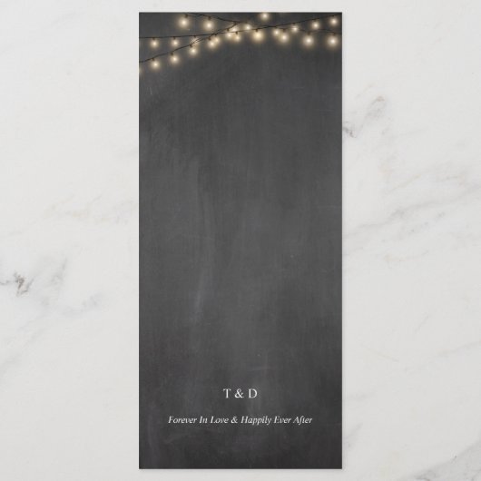 ディナーの場所設定ありがと素朴うカード プログラム (裏面)