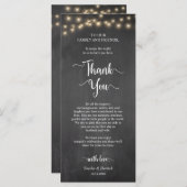 ディナーの場所設定ありがと素朴うカード プログラム (正面/裏面)