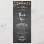 ディナーの場所設定ありがと素朴うカード プログラム (正面)