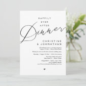 ディナーの駆け落ち結婚パーティーの後で幸せに 招待状 (スタンド正面)