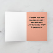 🍽️ 「ディナーは思慮深い経験だった」 カード (内部)