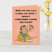 🍽️ 「ディナーは思慮深い経験だった」 カード (黄色い花)