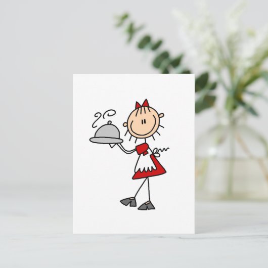 ディナーはTシャツとギフトが用意 ポストカード (スタンド正面)