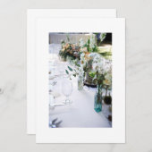 ディナーまフォーマルたは結婚式への招待状 招待状 (正面/裏面)