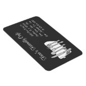 ディナーウェアレストラン白黒カスタムマグネット マグネット (右側)