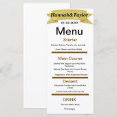 ディナーエレガントパーティーメニューテンプレート メニュー (正面/裏面)