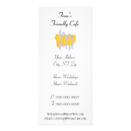 ディナーカスタムウェアレストラン広告ズテンプレート ラックカード