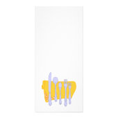 ディナーカスタムウェアレストラン広告ズテンプレート ラックカード (裏面)