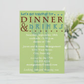 ディナーコンテンポラリーパーティー 招待状 (スタンド正面)