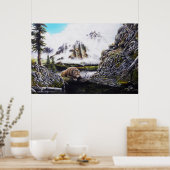 ディナータイムプリント ポスター (キッチン)